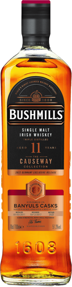 Bushmills »Causeway Collection« Banyuls Cask 11 Years Single Malt Irish Whiskey