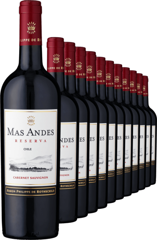 2022 Rothschild Mas Andes Reserva Cabernet Sauvignon im 12er-Vorratspaket